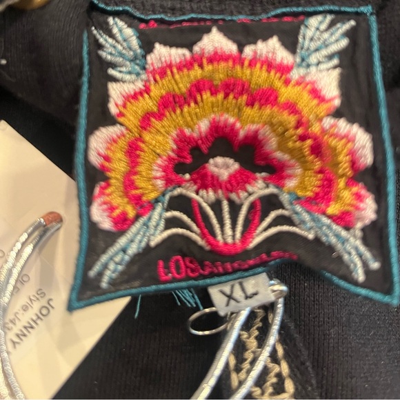 Johnny Was Olenna Floral Embroidered Oversized Hoodie NWT Size XL - Picture 11 of 13